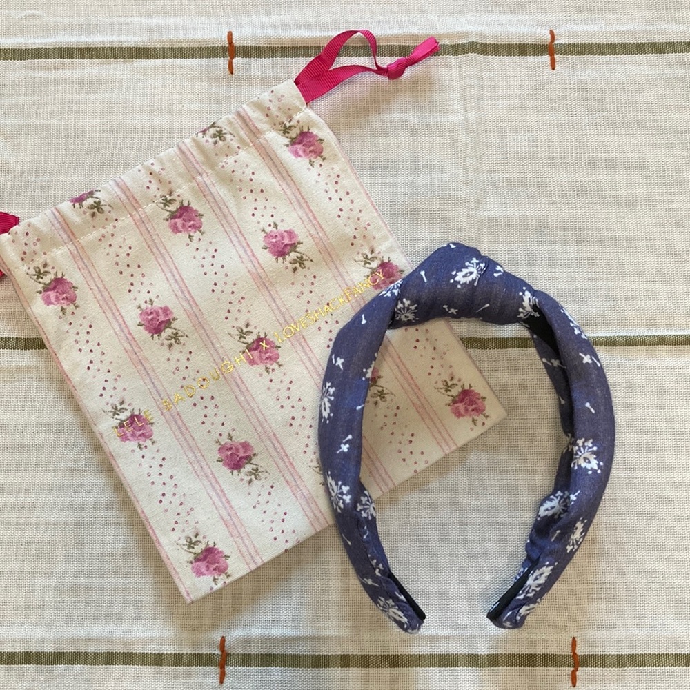 Lele Sadoughi x Love Shack Fancy Floral Chambray Headband